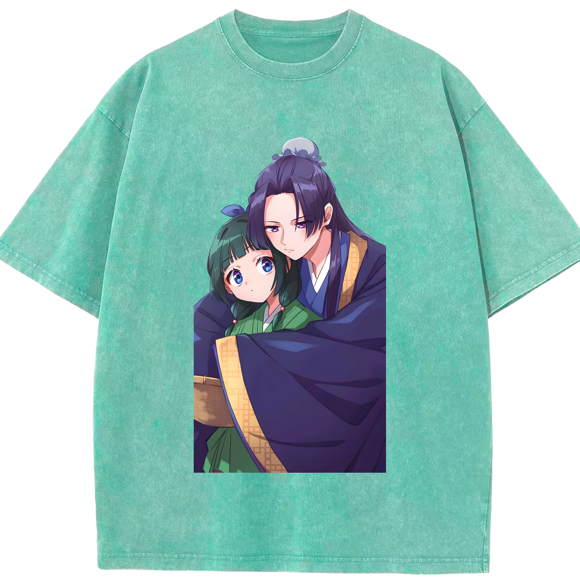 （画像用） 薬屋のひとりごと The Apothecary Diaries 綿100% ヴィンテージ風 半袖Tシャツ（フロントプリント）